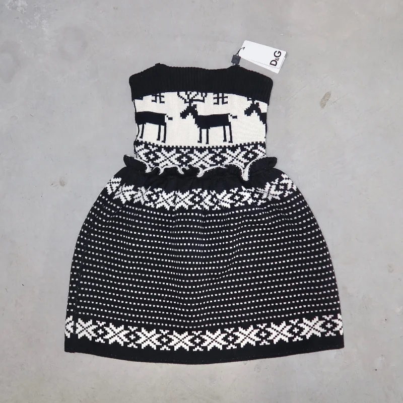 D&G AW2010 Reindeer Knit Corset Dress
