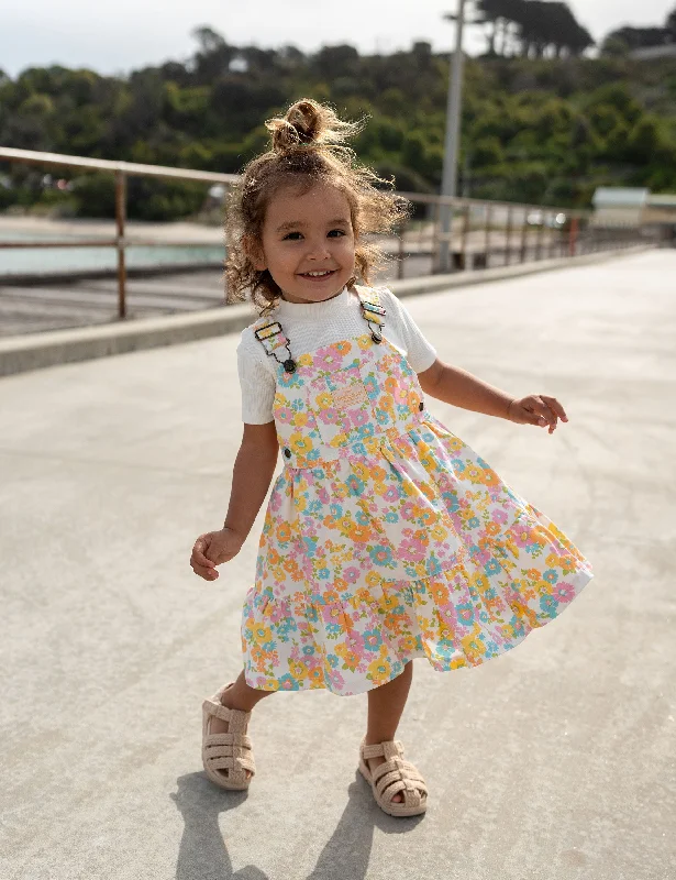 Tully Tiered Pinafore Dress Flower Child