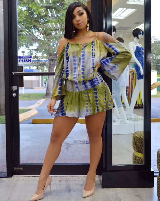 Trisha Tie Dye Boho Chic Dress