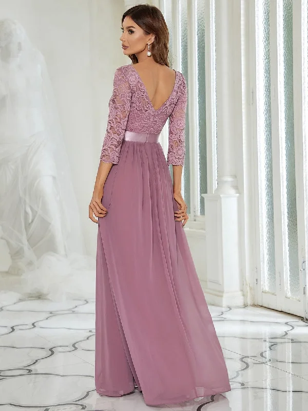 Floor Length Lace Dress