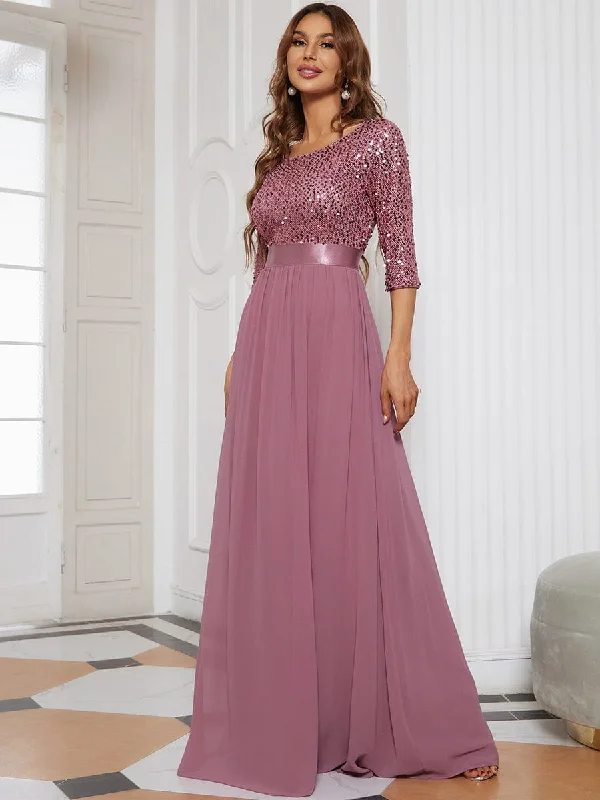 Luxury Sequin Evening Dress