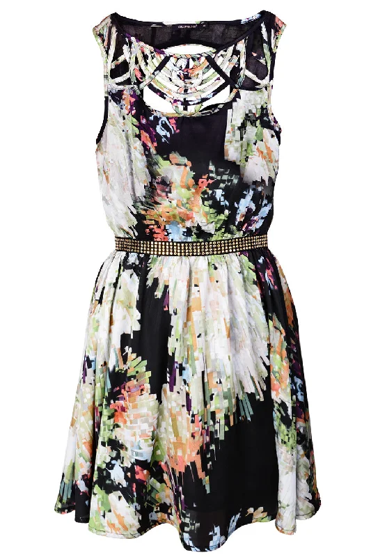 C BLOCK BEATRICE Cocktail Print Dress