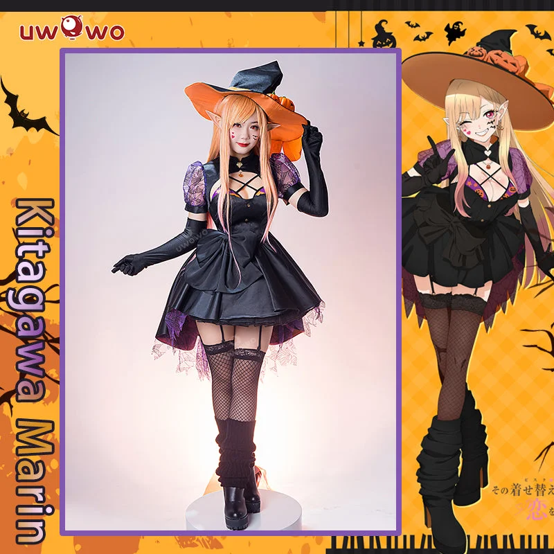 【In Stock】Uwowo Anime My Dress-Up Darling Marin Kitagawa Halloween Holiday Cute Sexy Cosplay Costume