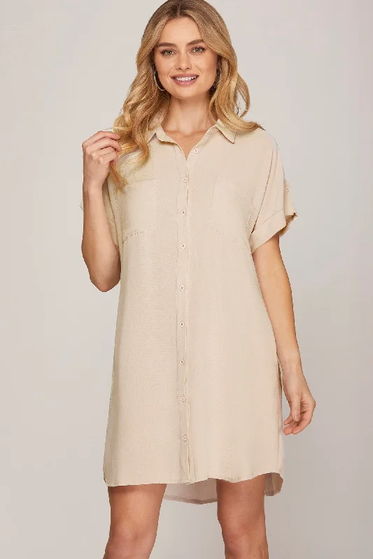 Seaside Stroll Dress - Stone