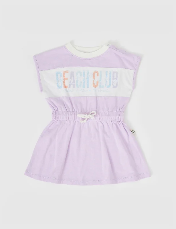 Palm Beach Club Tie Dress Lilac
