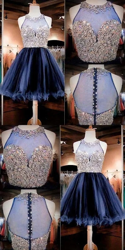 Charming Great Cute Homecoming Dress, Homecoming Dress, Blue Homecoming Dress, E0952