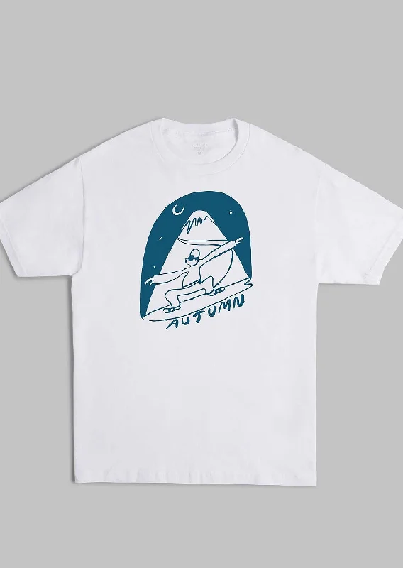 Autumn Unisex Wiggle T-Shirt Mesh Canvas Denim