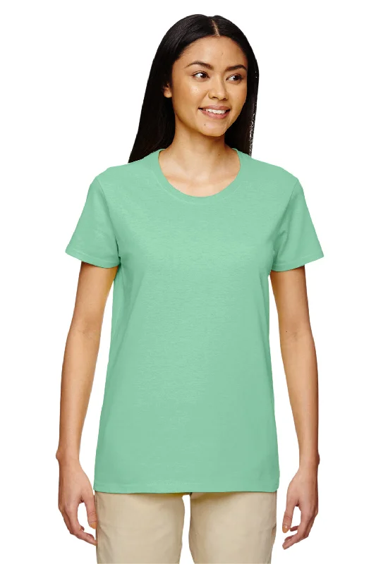 Gildan Womens Short Sleeve Crewneck T-Shirt - Mint Green - Closeout Elegant Classic Vintage