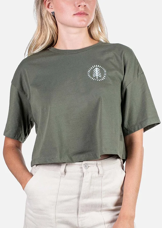 Jetty Women's Pine Needles T-Shirt Iron Safe Non-Iron Wrinkle Free