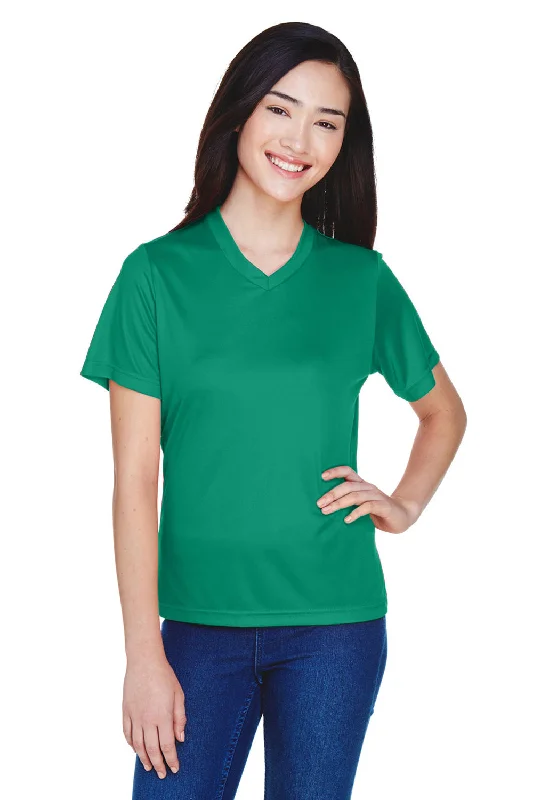 Team 365 Womens Zone Performance Moisture Wicking Short Sleeve V-Neck T-Shirt - Kelly Green Basic T-Shirt Crew Neck Short Sleeve