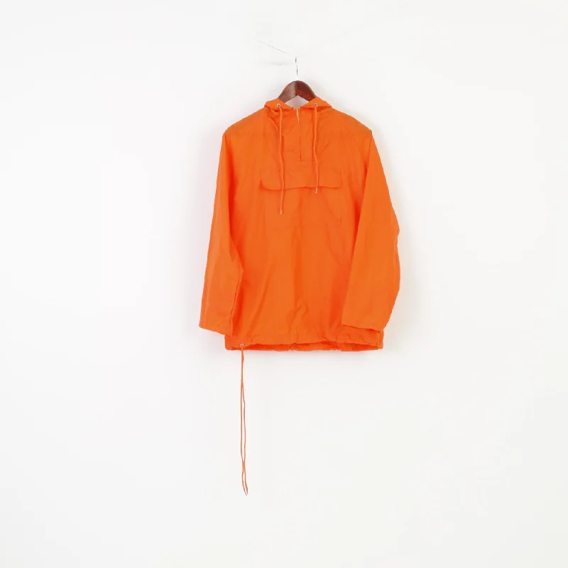 Klass Woman S Jacket Orange Waterproof Nylon Zip Neck Hood Pocket Outwear Top Quilted Jacket Puffer Jacket Insulated Jacket