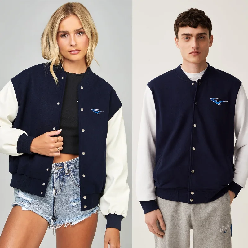 Everlast Blue Baseball Jacket Anorak Shell Jacket Lightweight Jacket