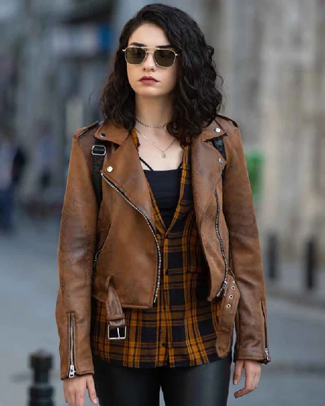 The Protector Zeynep Erman Brown Jacket Knit Jacket Woven Jacket Fleece Jacket