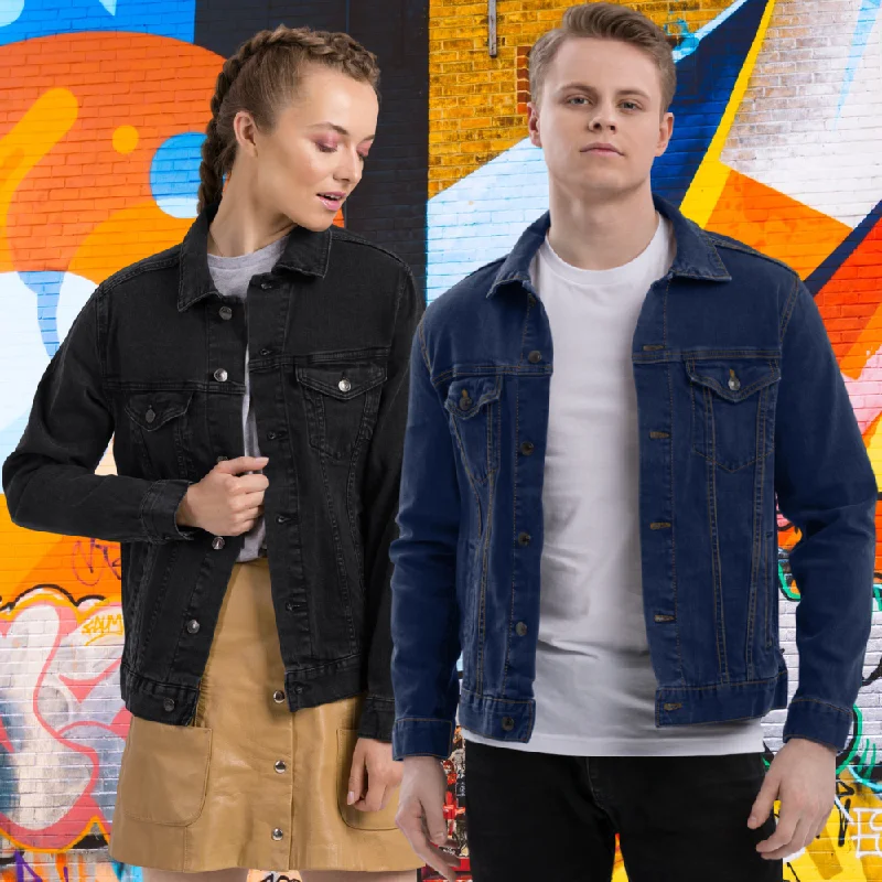 Unisex denim jacket Insulated Jacket Fitted Jacket Loose Jacket
