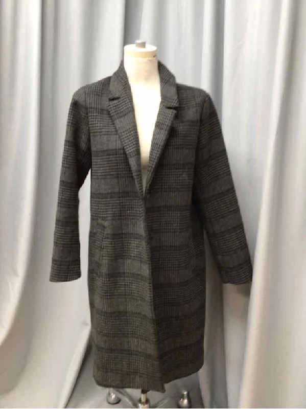 ABERCROMBIE & FITCH SIZE LARGE Ladies COAT Drape Front Waterfall Coat