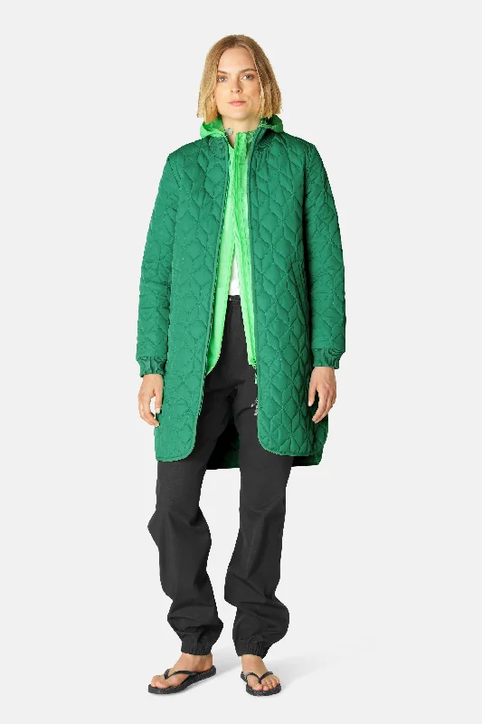 Padded Quilt Coat - Sea Plant Warmth-Enhanced Parka