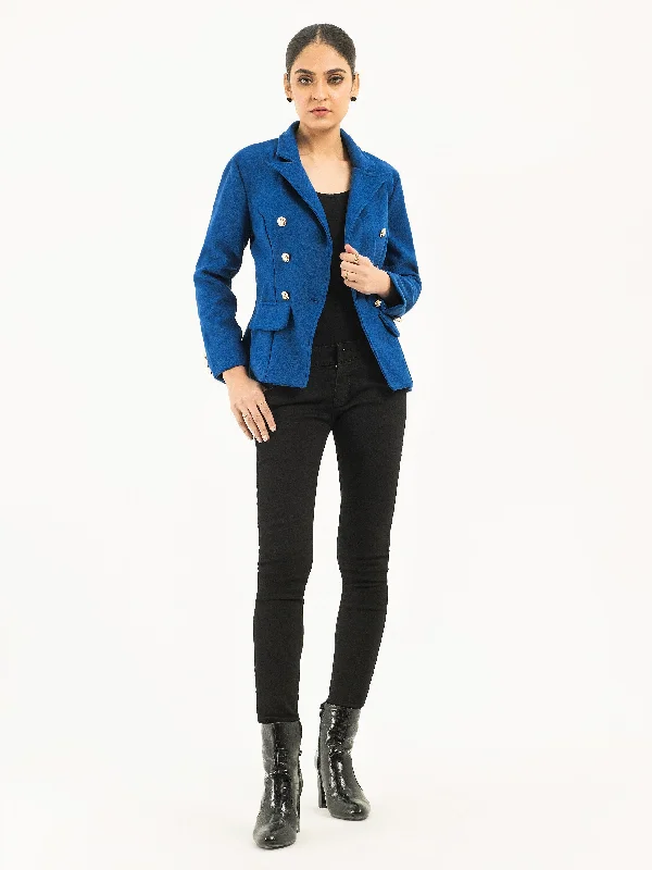 Vintage Coat Bold Color Block Coat