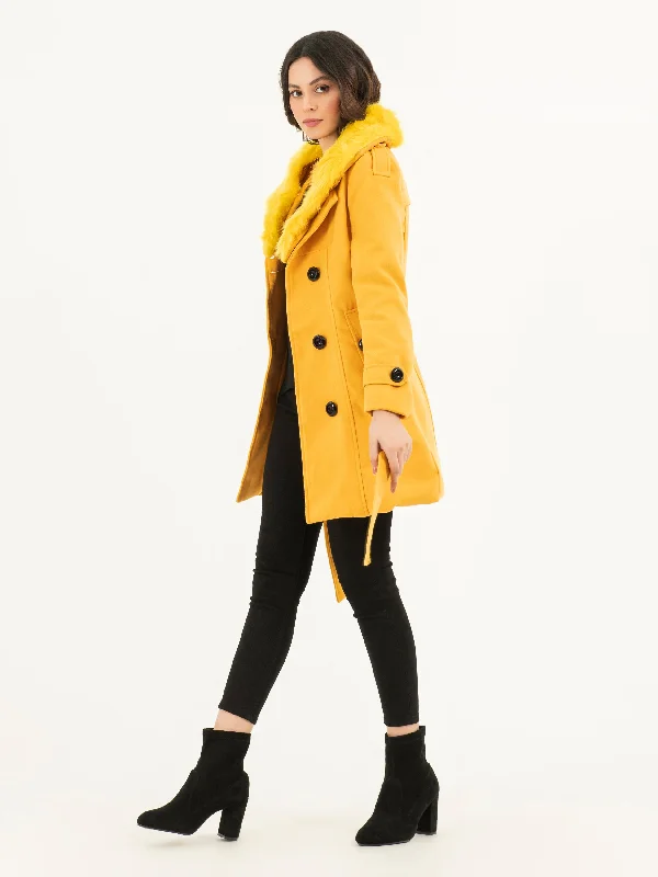 Faux Fur Coat Quilted Hybrid Jacket