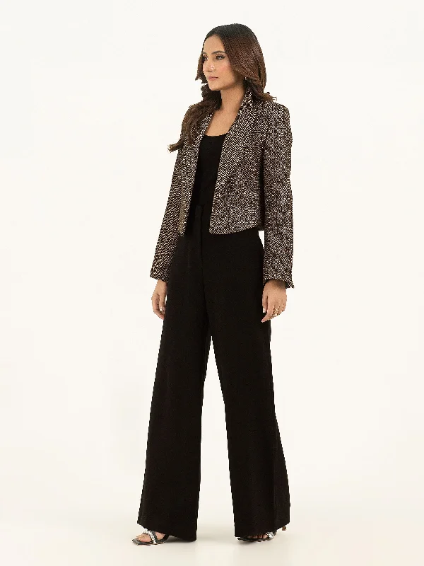 Embellished Coat Elegant Satin Bolero