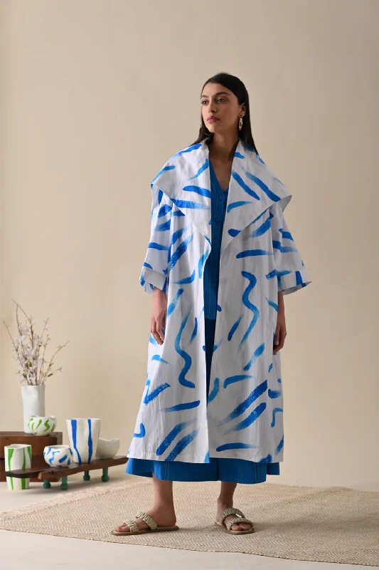 Nicole Coat Bold Color Block Coat