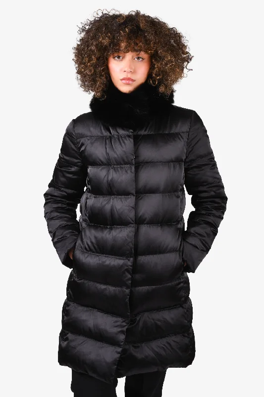 Prada Black Coat Size M Lightweight Utility Jacket