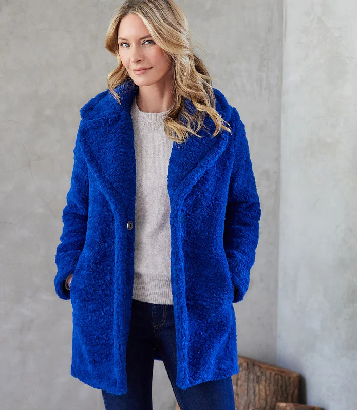 Sherpa Coat Cropped Fleece Jacket