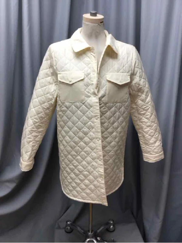 TALBOTS SIZE MEDIUM Ladies COAT Fuzzy Sherpa Pullover