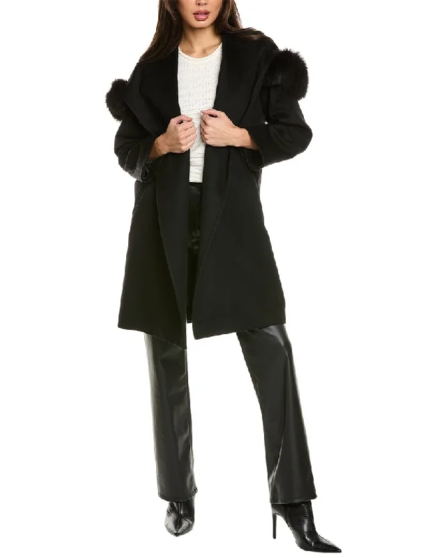 Max Mara Studio Mango Wool Coat Checkered Wool Shacket