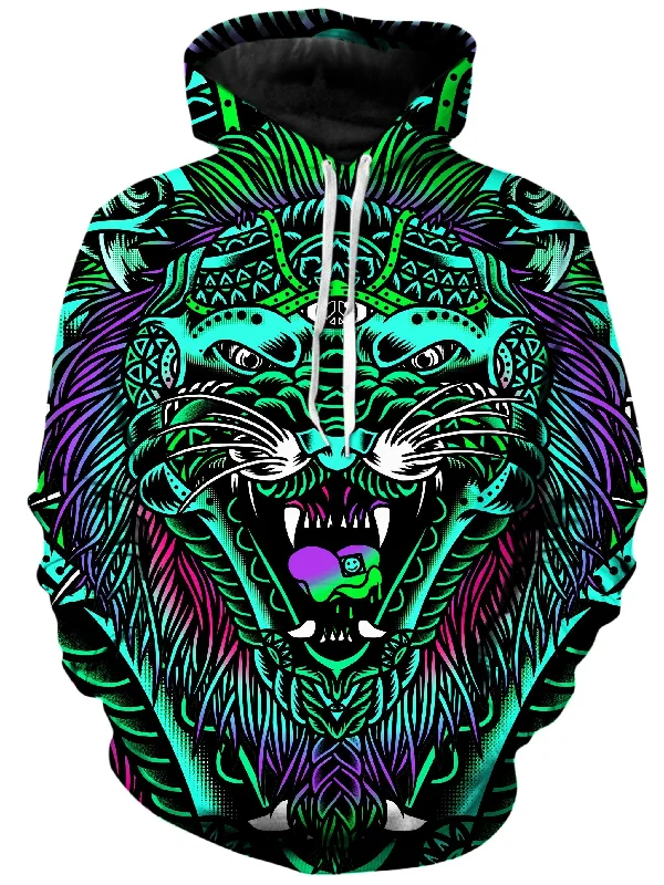 Acid Tiger Unisex Hoodie Hoodie with Set-In Sleeves Structured Classic