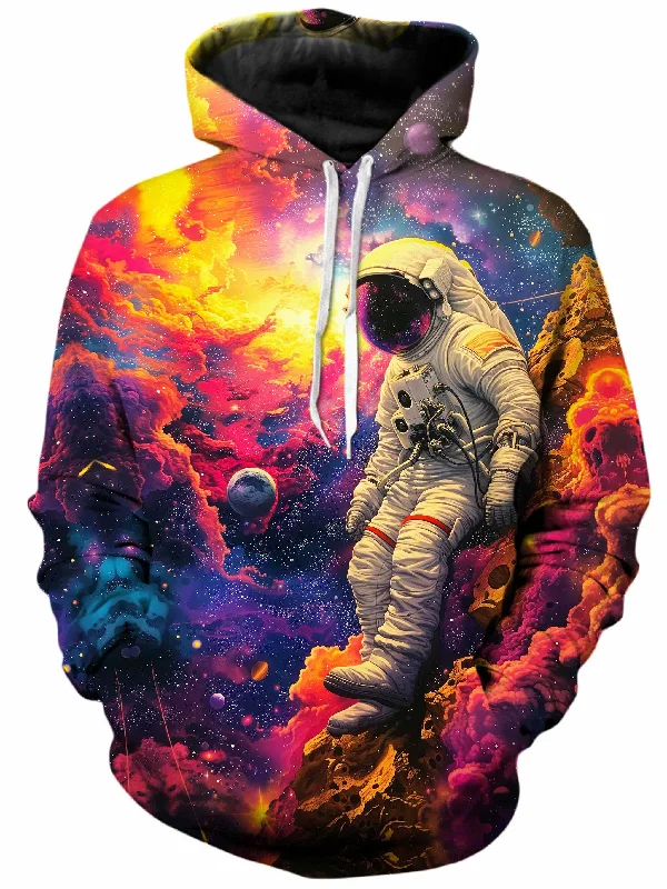 Astro Journey Unisex Hoodie Hoodie with High-Low Hem Asymmetrical Trendy
