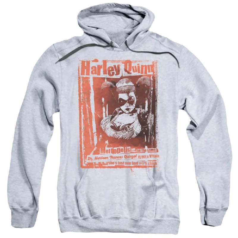 DC Batman Dr Quinn - Pullover Hoodie Asymmetrical Hem Sweater
