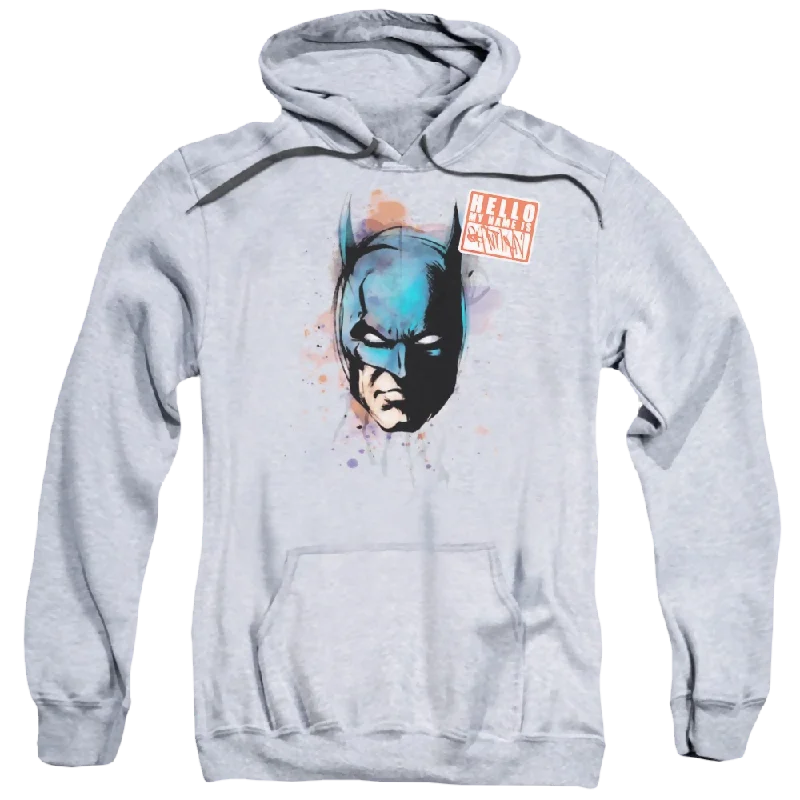 DC Batman Hello - Pullover Hoodie Bishop Sleeve Elegant