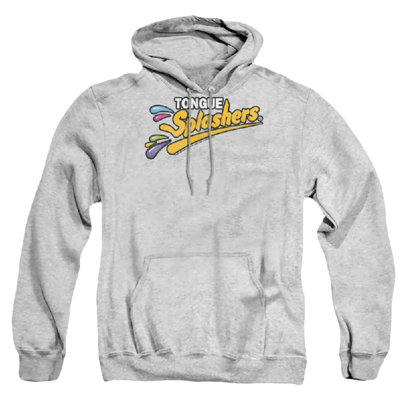 Dubble Bubble Tongue Splashers Logo - Pullover Hoodie Plunging Neck Pullover