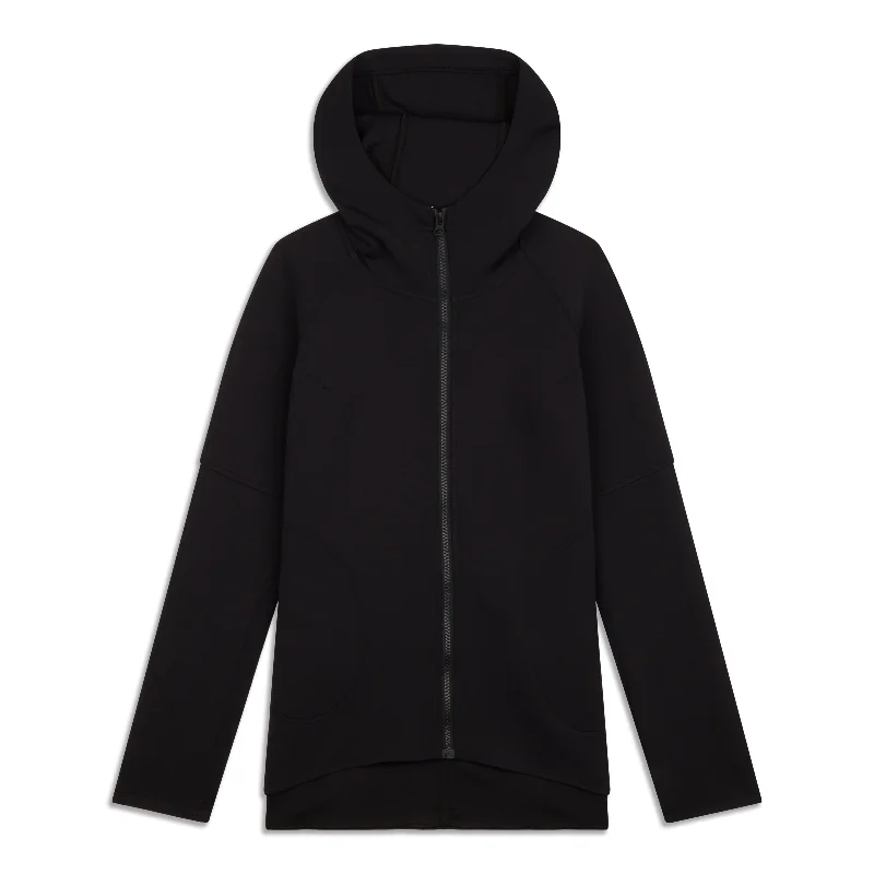 Embrace The Space Hoodie - Resale Hoodie with Zipper Placket Modern Functional