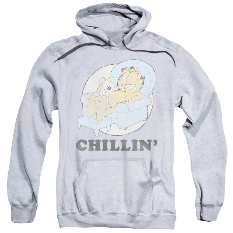 Garfield Chillin - Pullover Hoodie Honey Neck Pullover