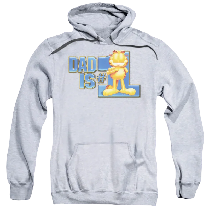 Garfield Dad Is Number One - Pullover Hoodie Peter Pan Collar