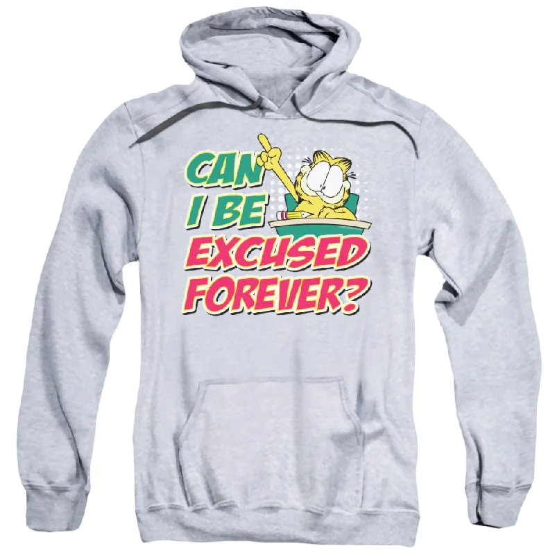 Garfield Excused Forever - Pullover Hoodie Lapel Neck Sweater