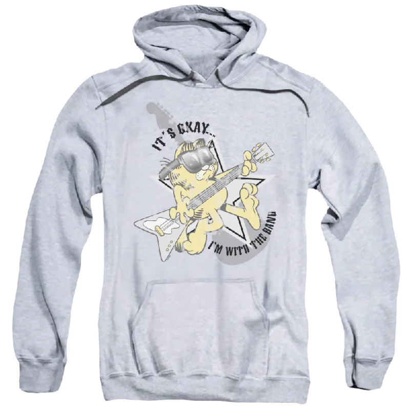 Garfield Im With The Band - Pullover Hoodie Surplice Neck Pullover