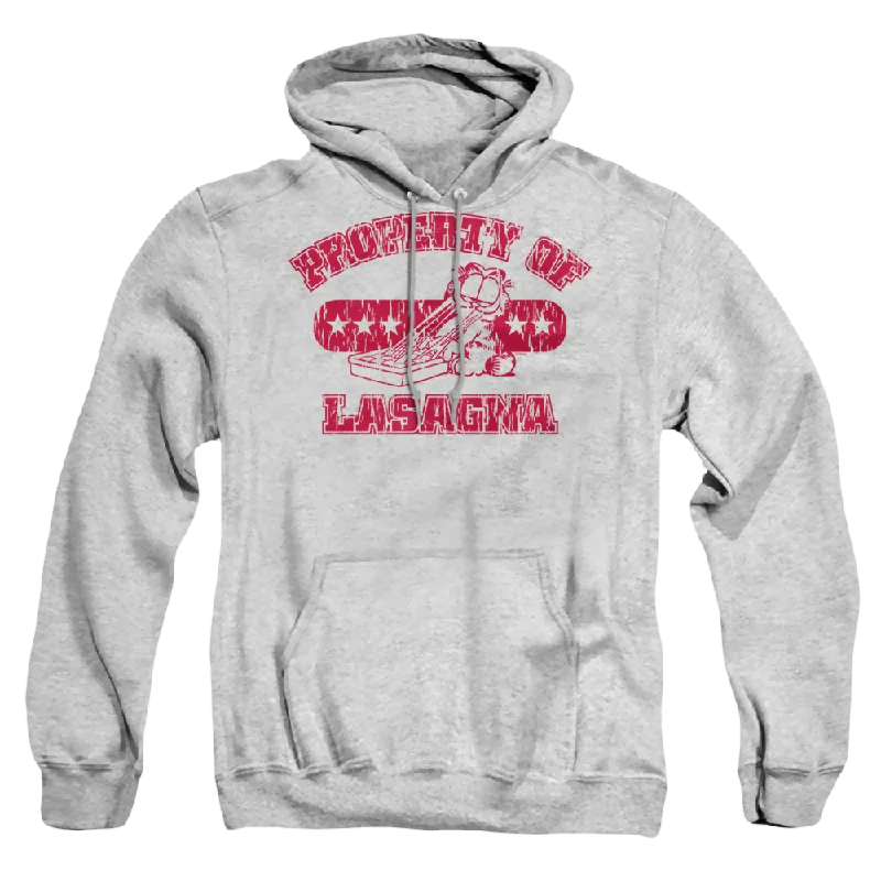 Garfield Property Of Lasagna - Pullover Hoodie Sabrina Neck Pullover
