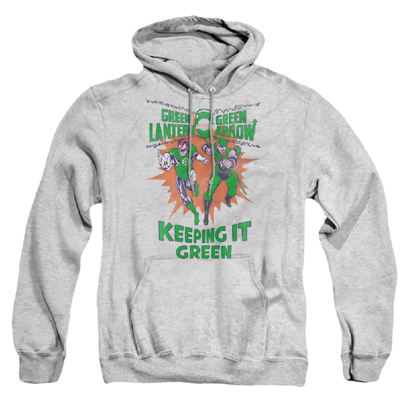 Green Lantern Keeping It Green - Pullover Hoodie Crew Neck Wool