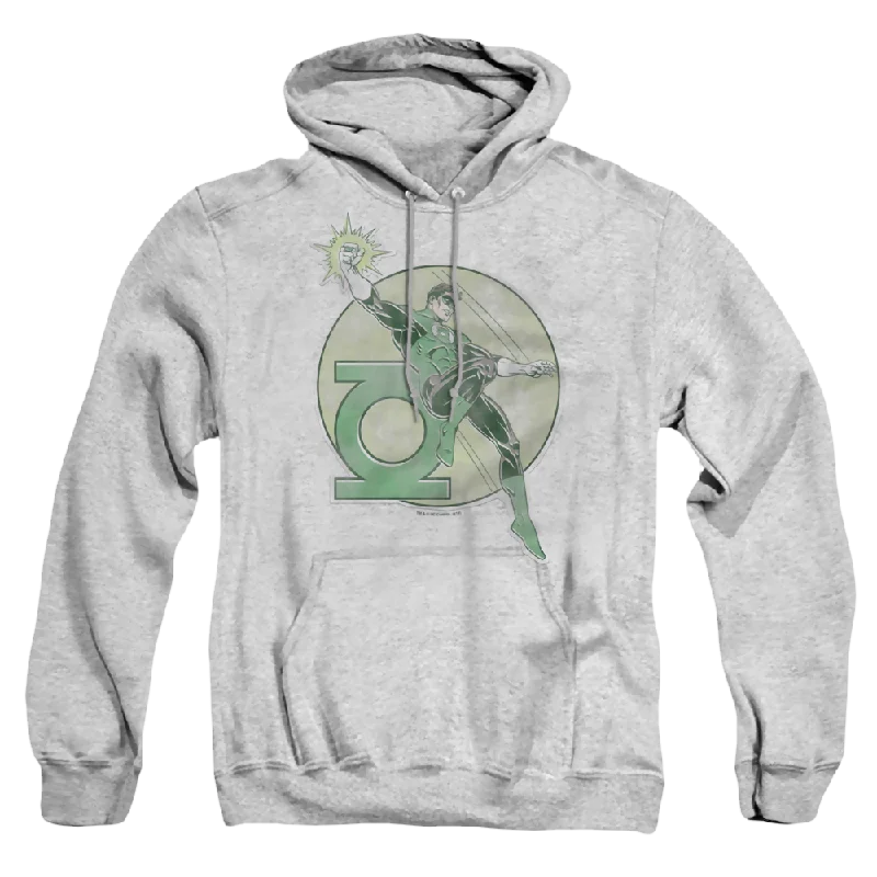 Green Lantern Retro Lantern Iron On - Pullover Hoodie Boxy Neck Sweater
