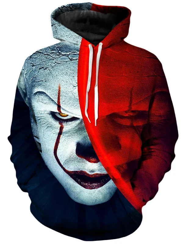 IT Red Unisex Hoodie Hoodie with Illustration Artistic Creative