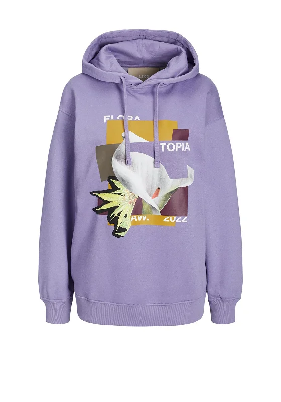 JJXX Bowie Loose Hoodie, Daybreak Zip Hoodie Drawstring Kangaroo Pocket