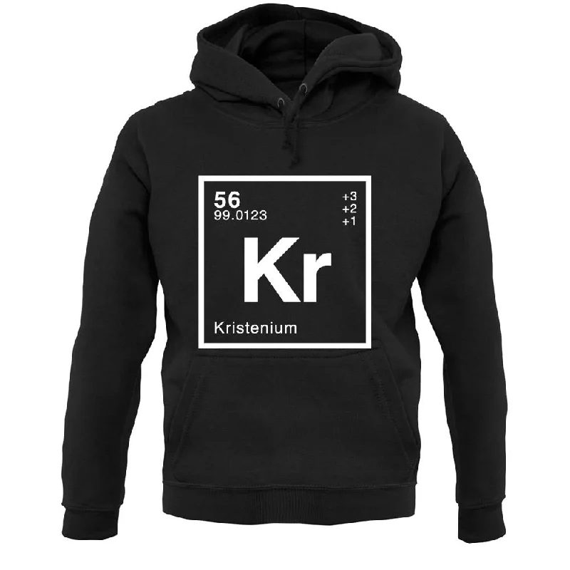 Kristen - Periodic Element Unisex Hoodie Hoodie with Hem Contrast Bold Stylish