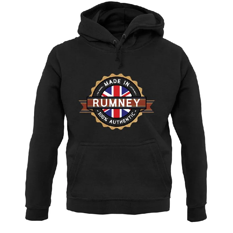 Made In Rumney 100% Authentic Unisex Hoodie Hoodie with Double Zipper Versatile Adjustable