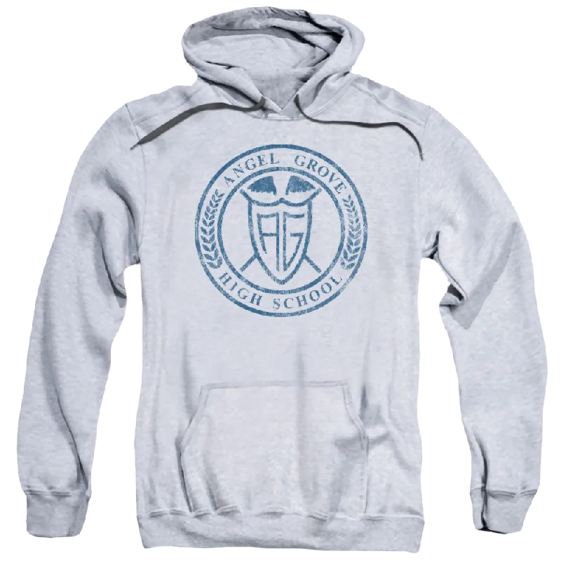Mighty Morphin Power Rangers Angel Grove Hs - Pullover Hoodie Thick Cable Knit