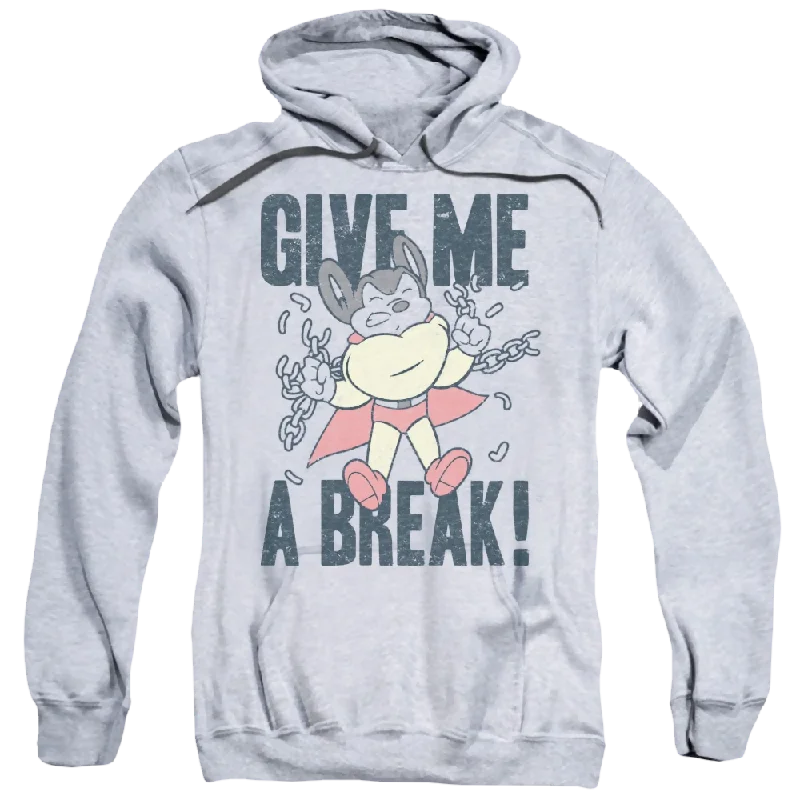 Mighty Mouse Give Me A Break - Pullover Hoodie Angora Wool Cozy