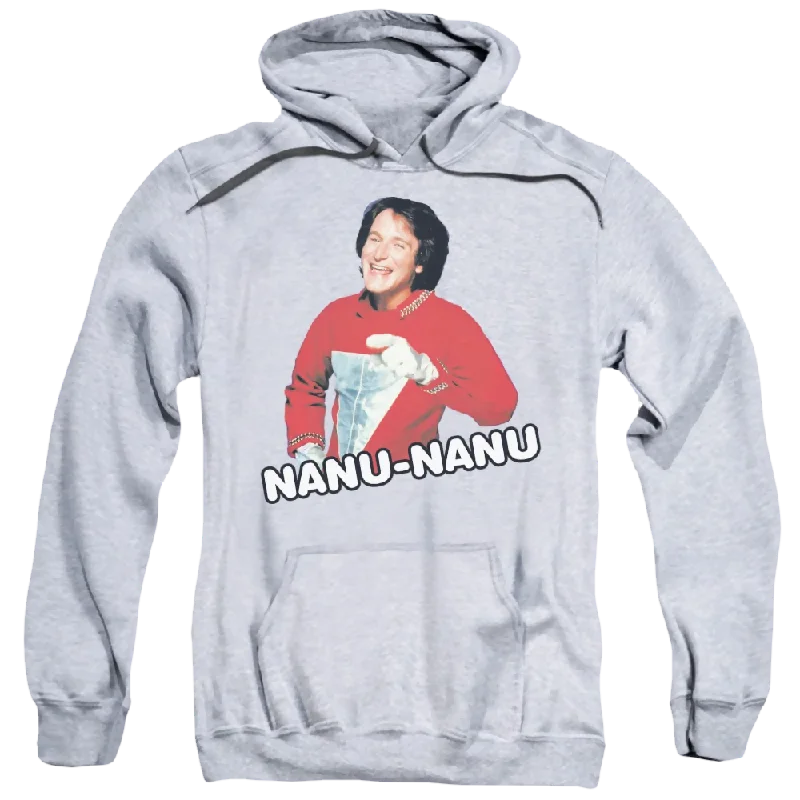 Mork & Mindy Catchphrase - Pullover Hoodie Wide Sleeve Pullover
