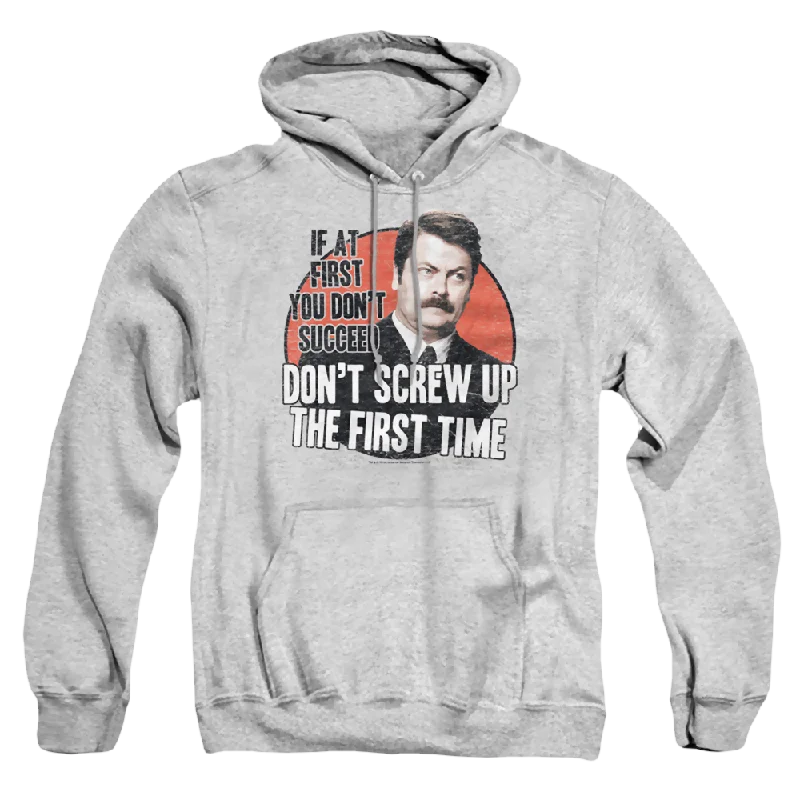 Parks & Recreation Dont Screw Up - Pullover Hoodie Short Puff Sleeve