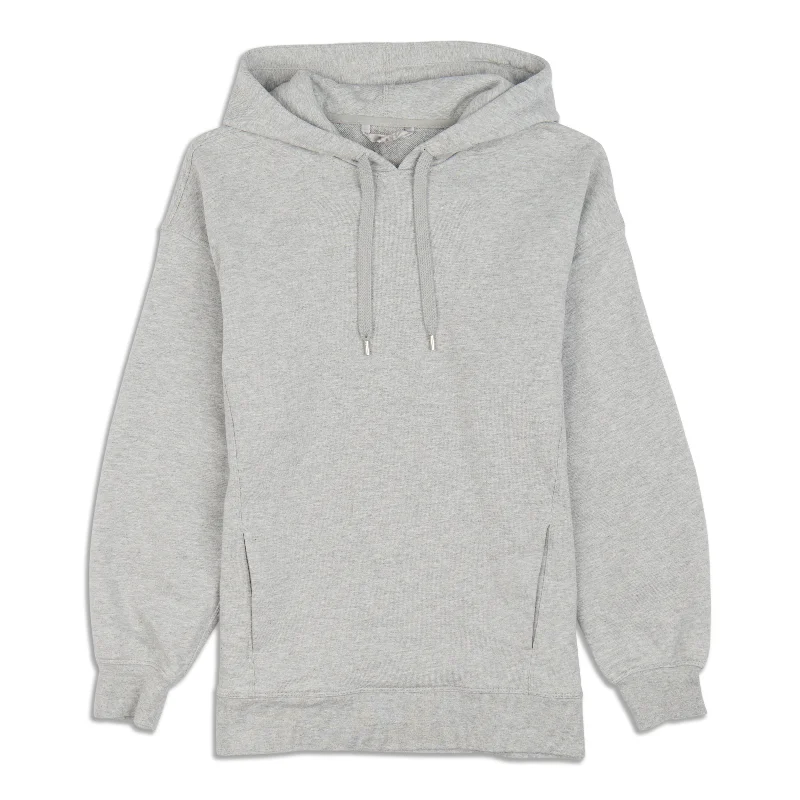 Perfectly Oversized Hoodie Hoodie with Mock Neck Collared Structured
